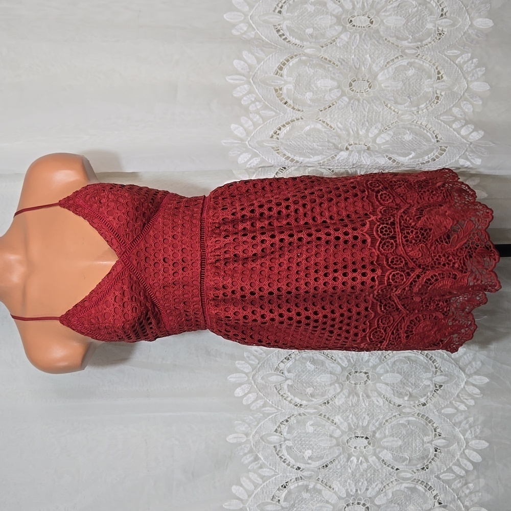 Abercrombie & Fitch Lace Rust Colored Dress sz Small